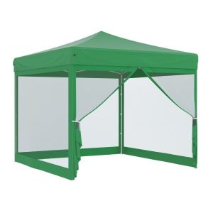 Тент-шатер быстросборный 4351 3x3х3м полиэстер зеленый